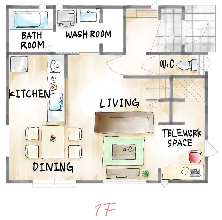テレワークに最適な家の参考プラン