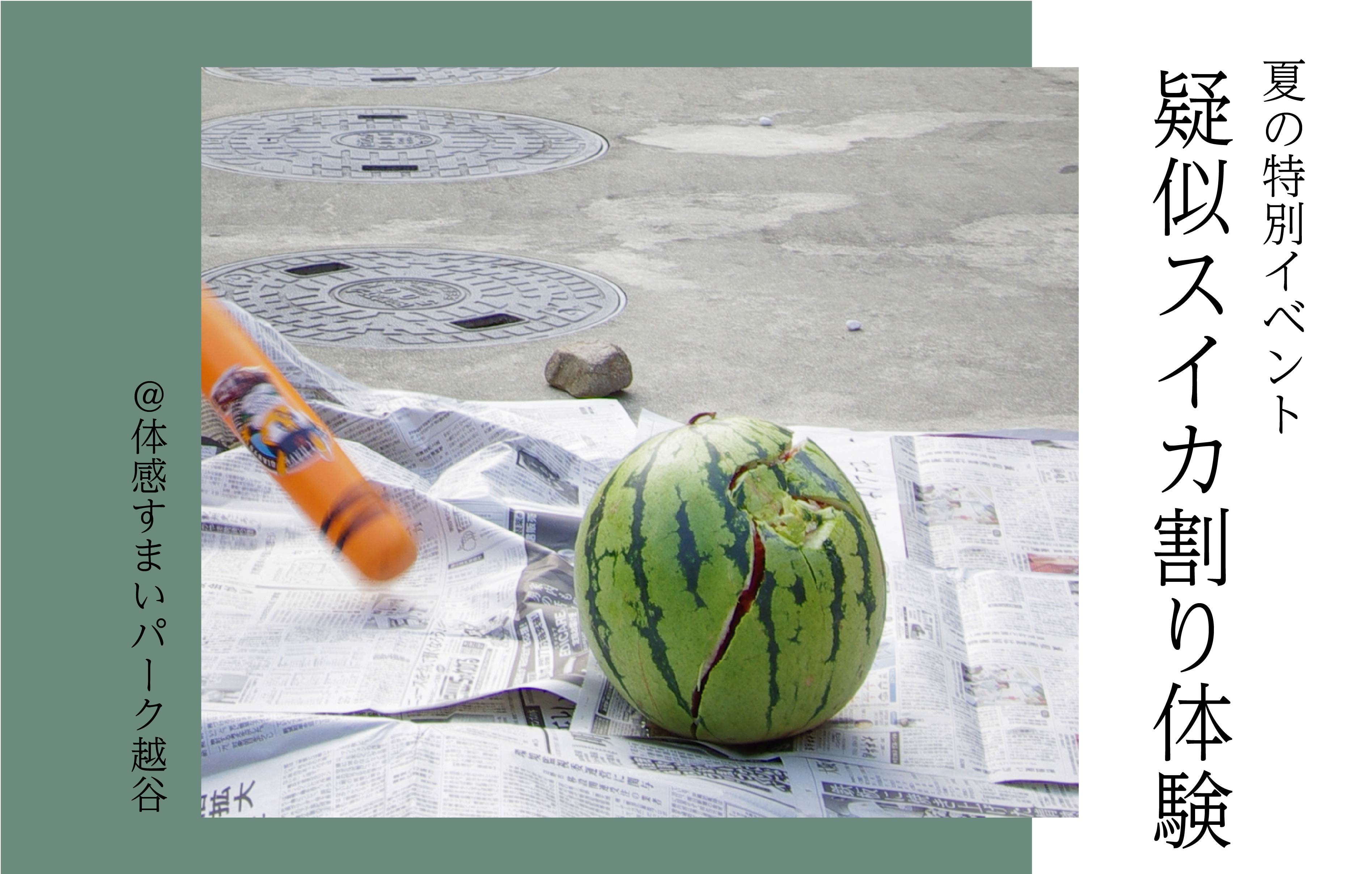 【夏の特別イベント】疑似スイカ割り体験〈体感すまいパーク越谷〉