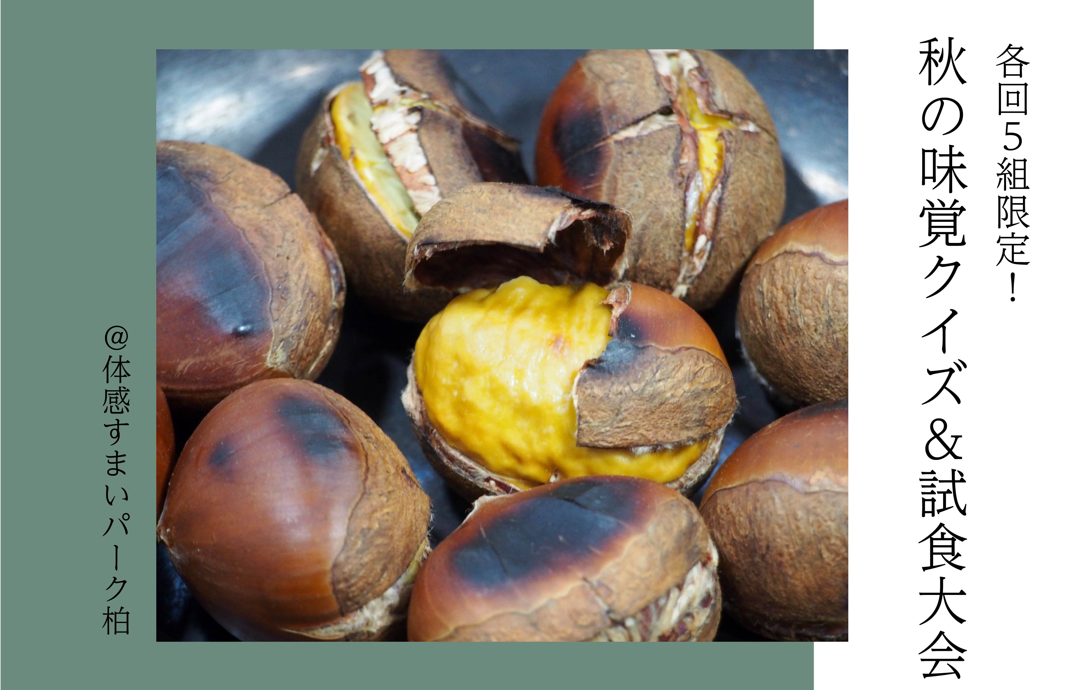 【各回5組限定】秋の味覚クイズ&試食大会〈体感すまいパーク柏〉