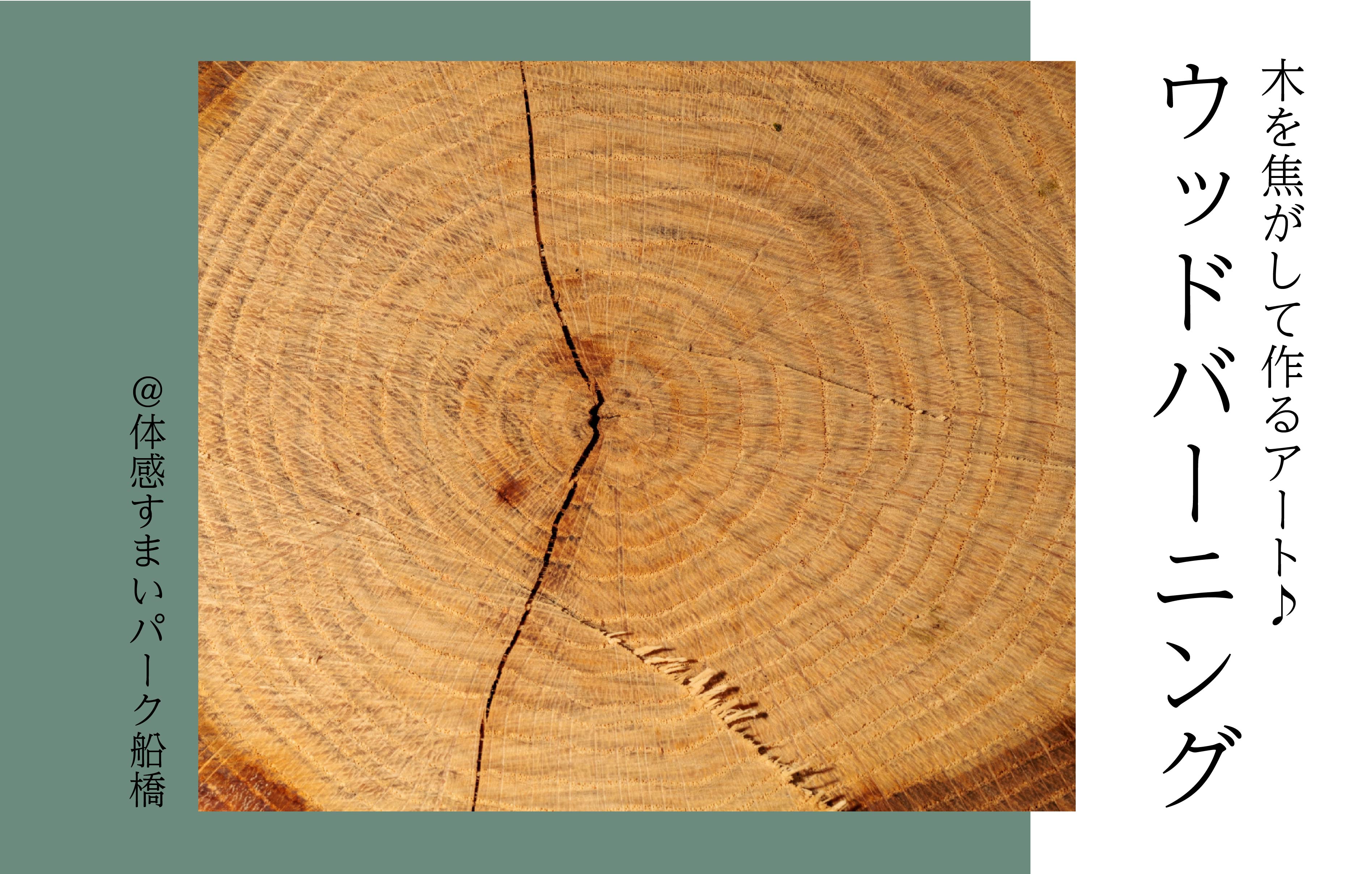 【木を焦がして作るアート】ウッドバーニング<体感すまいパーク船橋>