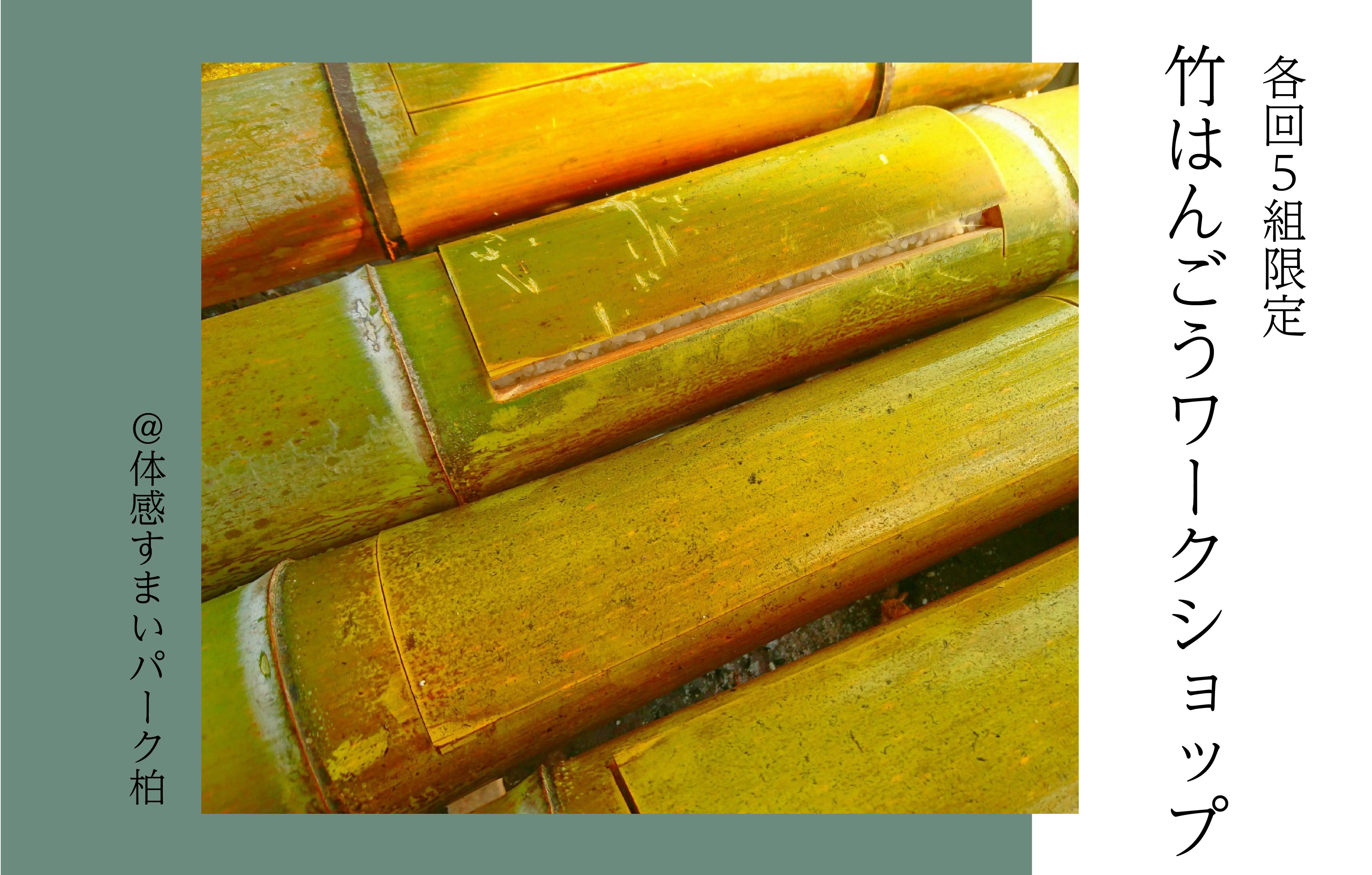 【各回5組限定】竹はんごうWS<体感すまいパーク柏>